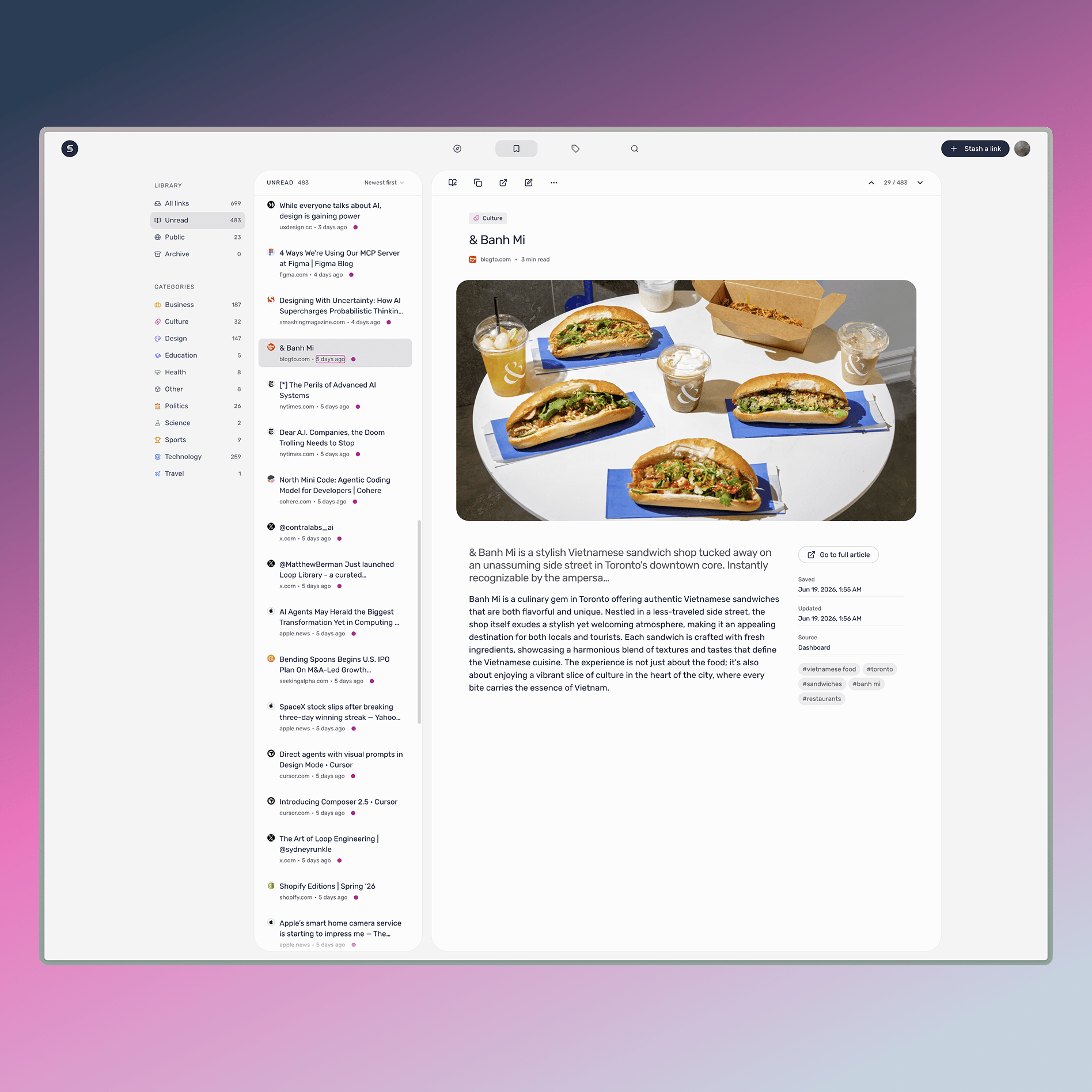 Sticky on desktop