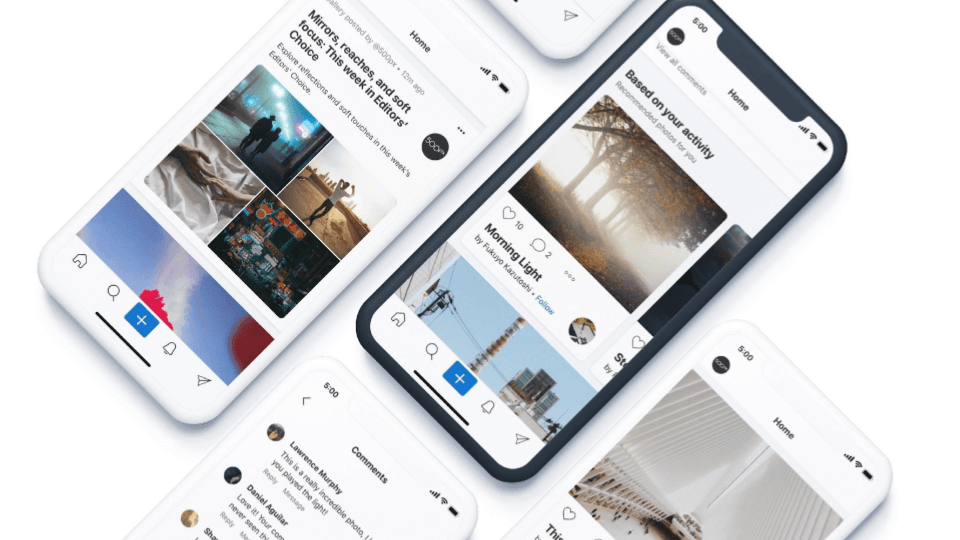 500px Home Feed